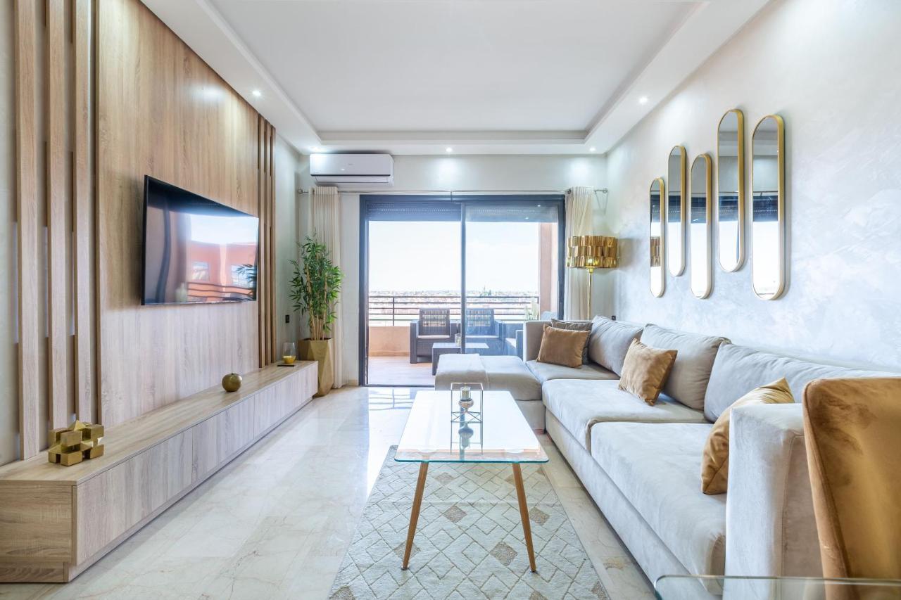 New! Superbe Appartement A Majorelle,Terrace,Iptv. Marrakesch Exterior foto